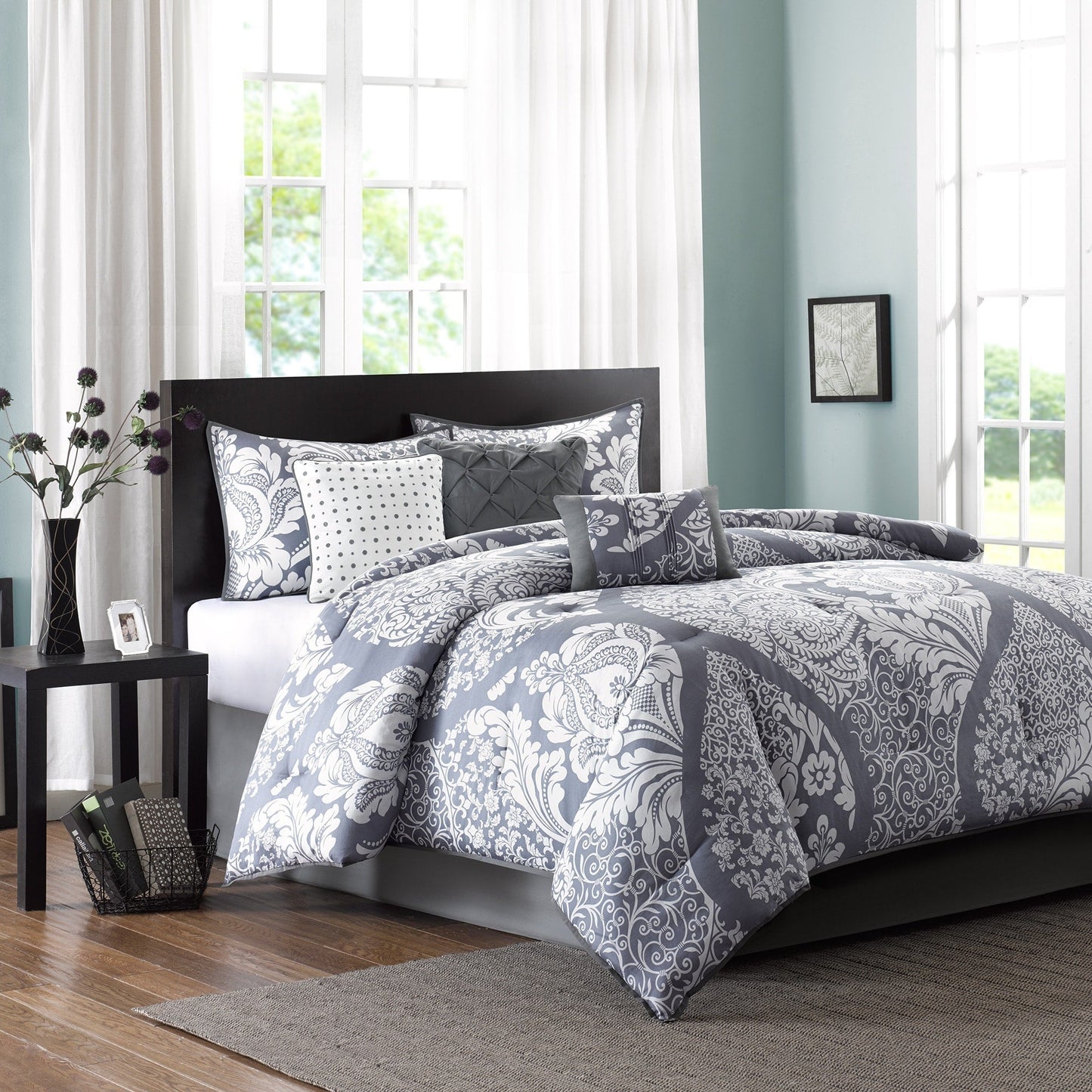 Ensemble de couette imprimée en coton Marcella de Madison Park, 7 pièces