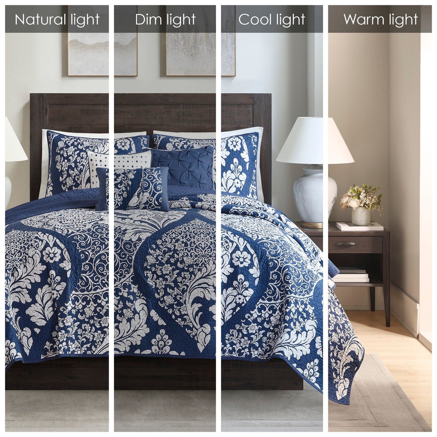 Ensemble de couette imprimée en coton Marcella de Madison Park, 7 pièces