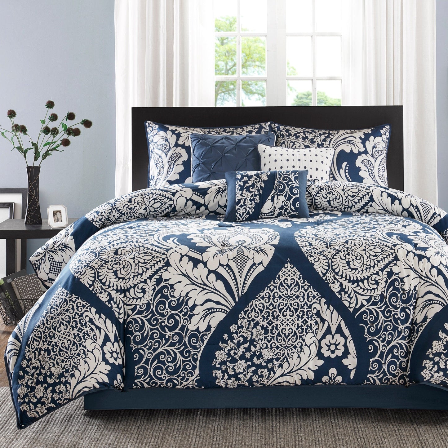 Ensemble de couette imprimée en coton Marcella de Madison Park, 7 pièces