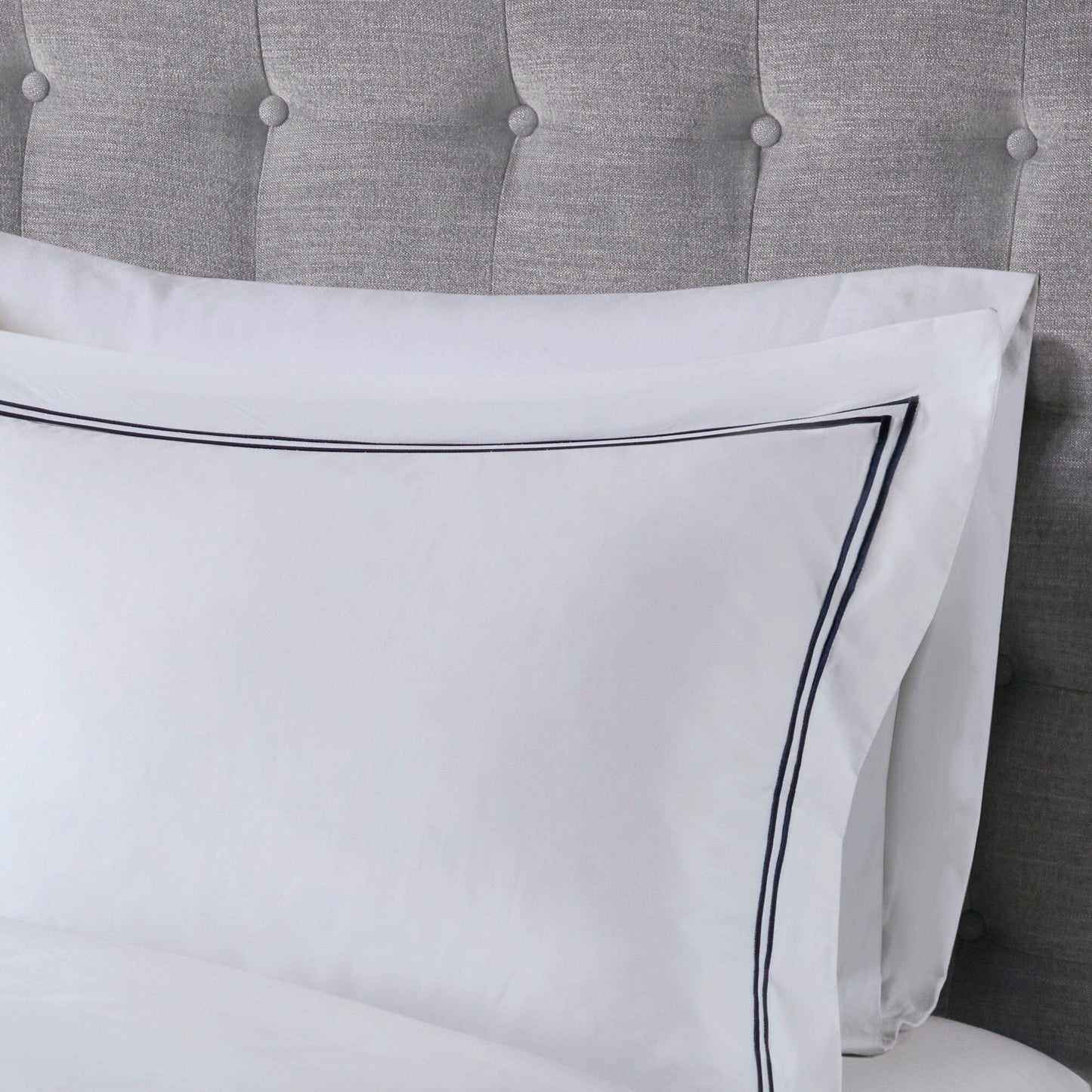 Ensemble de housse de couette brodée en satin de coton 100 % Madison Park Signature, collection de luxe, 500 fils au pouce.