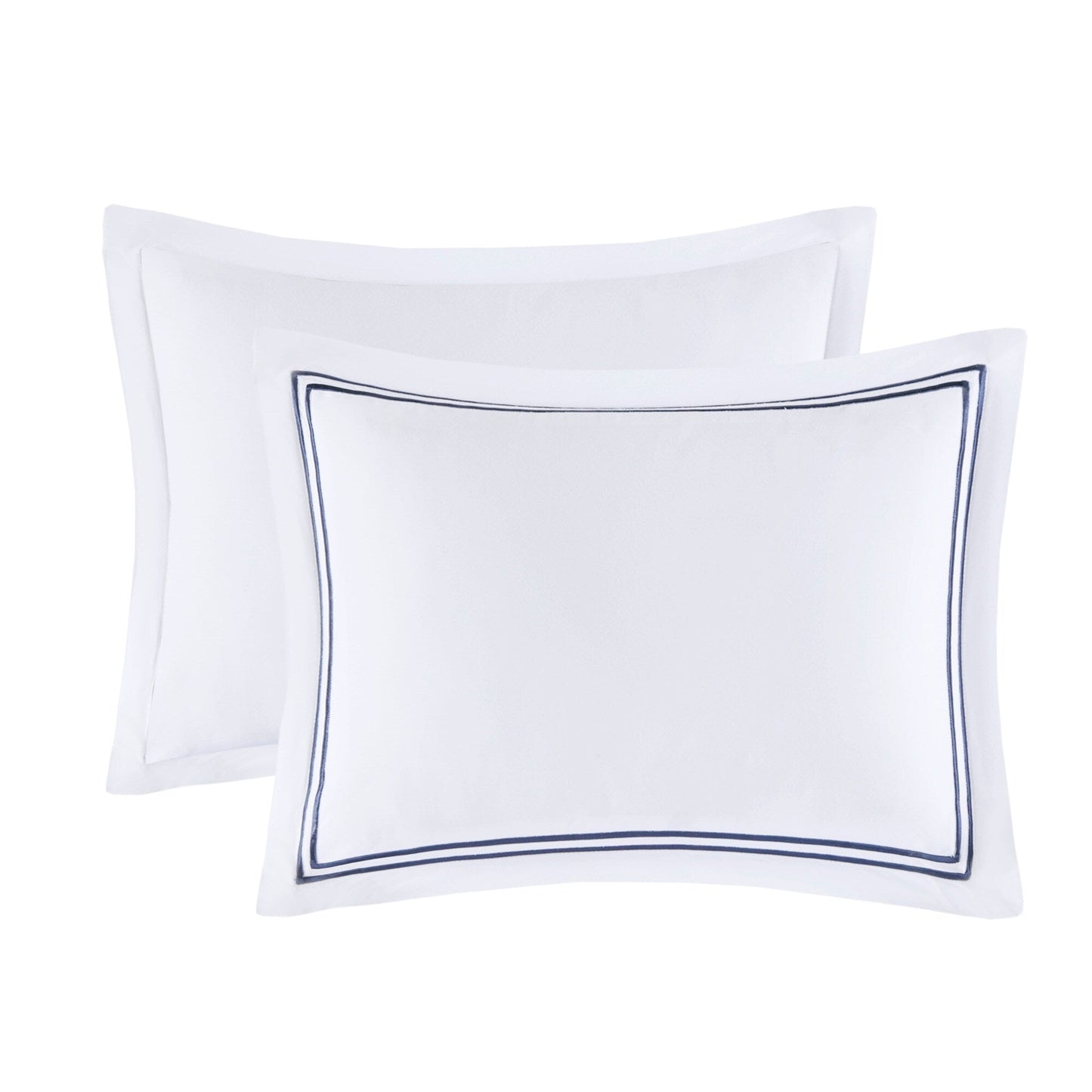 Ensemble de housse de couette brodée en satin de coton 100 % Madison Park Signature, collection de luxe, 500 fils au pouce.