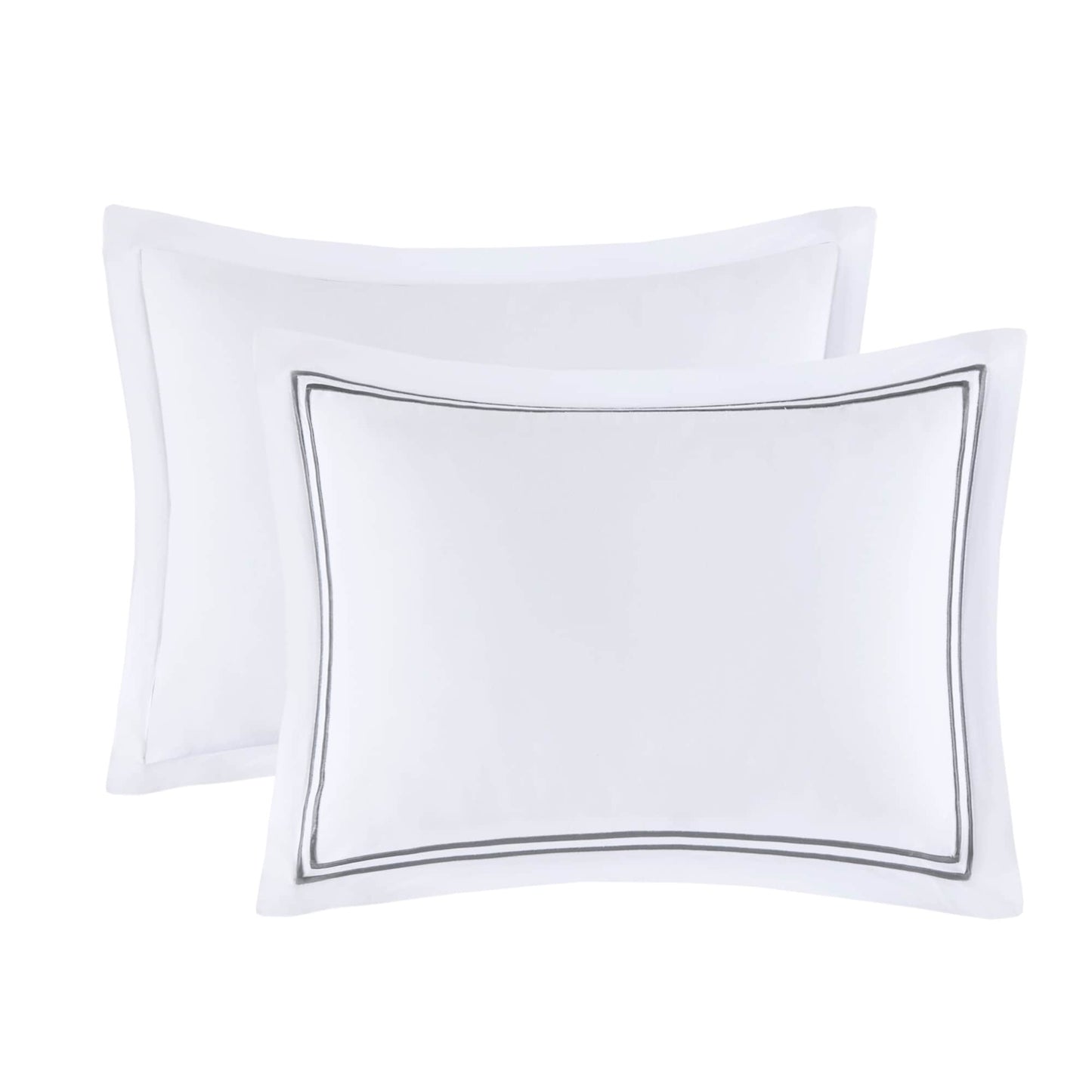 Ensemble de housse de couette brodée en satin de coton 100 % Madison Park Signature, collection de luxe, 500 fils au pouce.