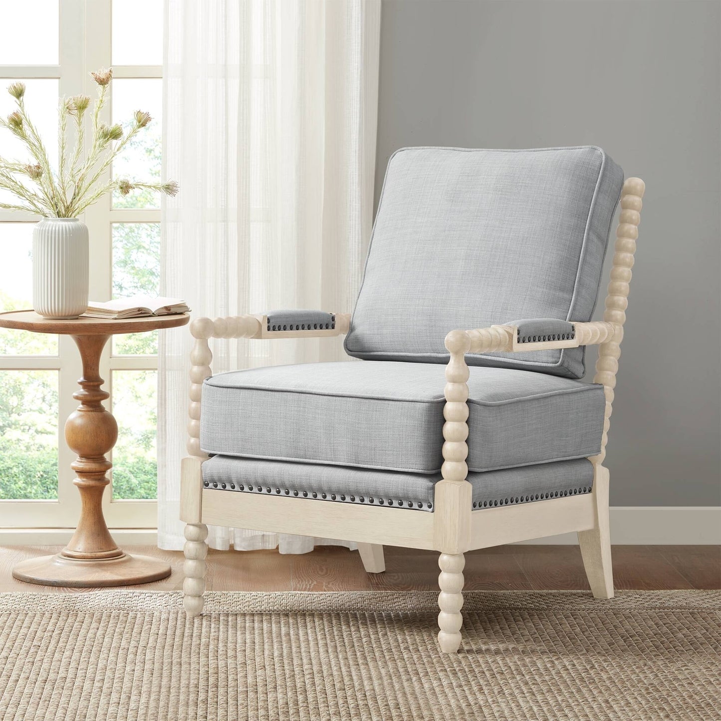 Fauteuil à cadre en bois tourné Donohue de Madison Park