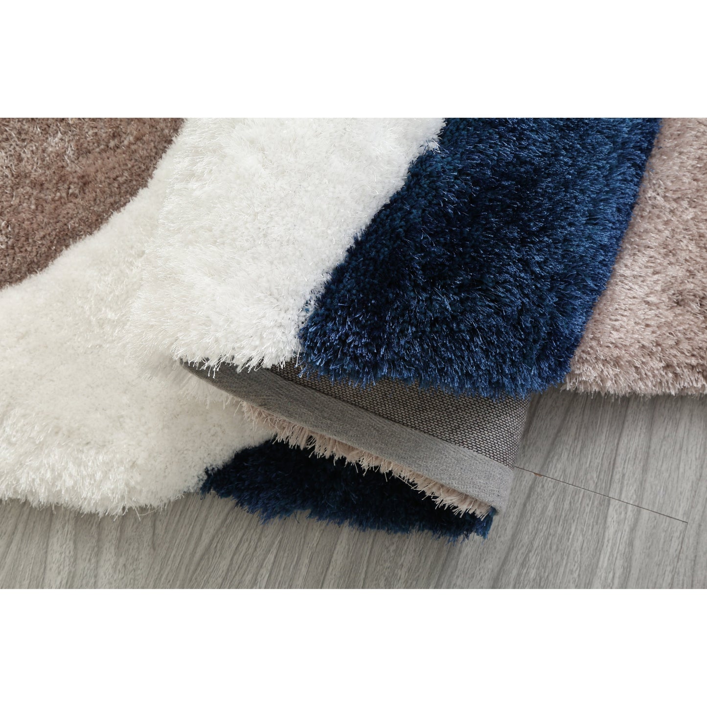Tapis de sol Mateos Shag à motif abstrait