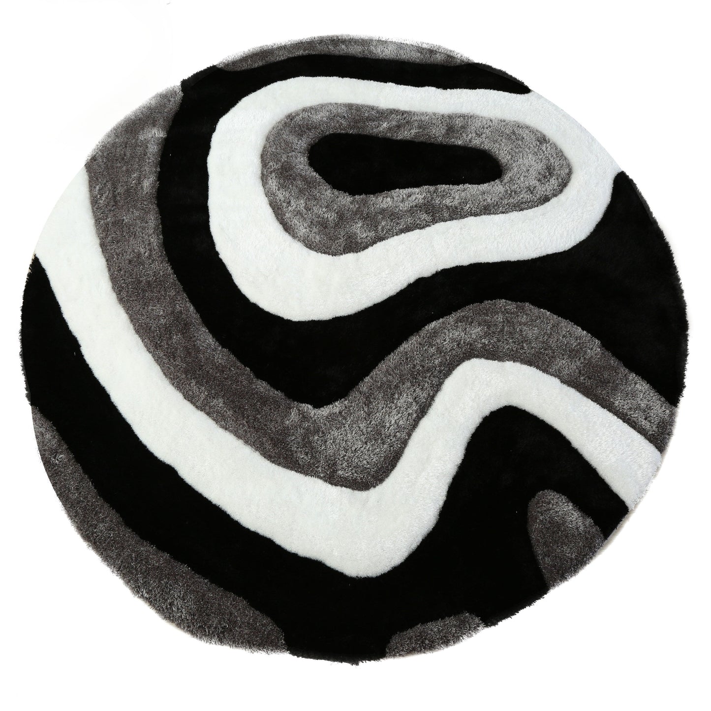 Tapis de sol Mateos Shag à motif abstrait