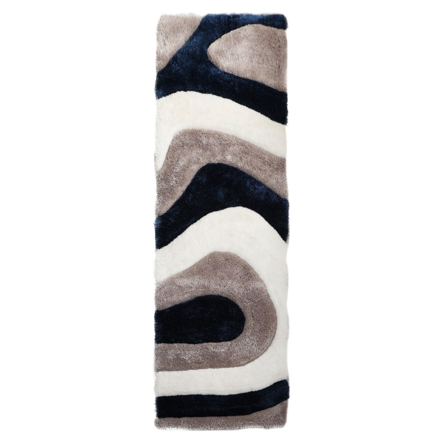 Tapis de sol Mateos Shag à motif abstrait