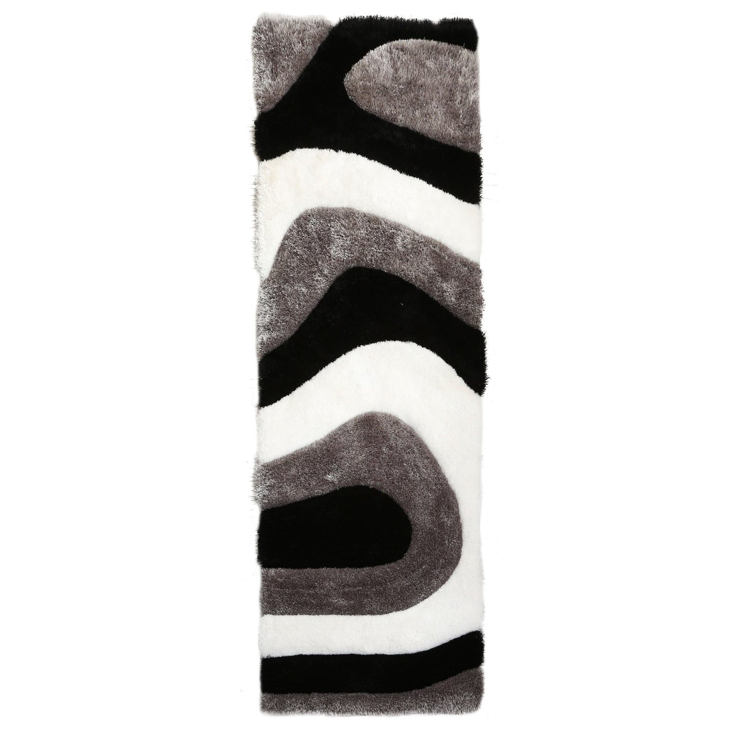 Tapis de sol Mateos Shag à motif abstrait