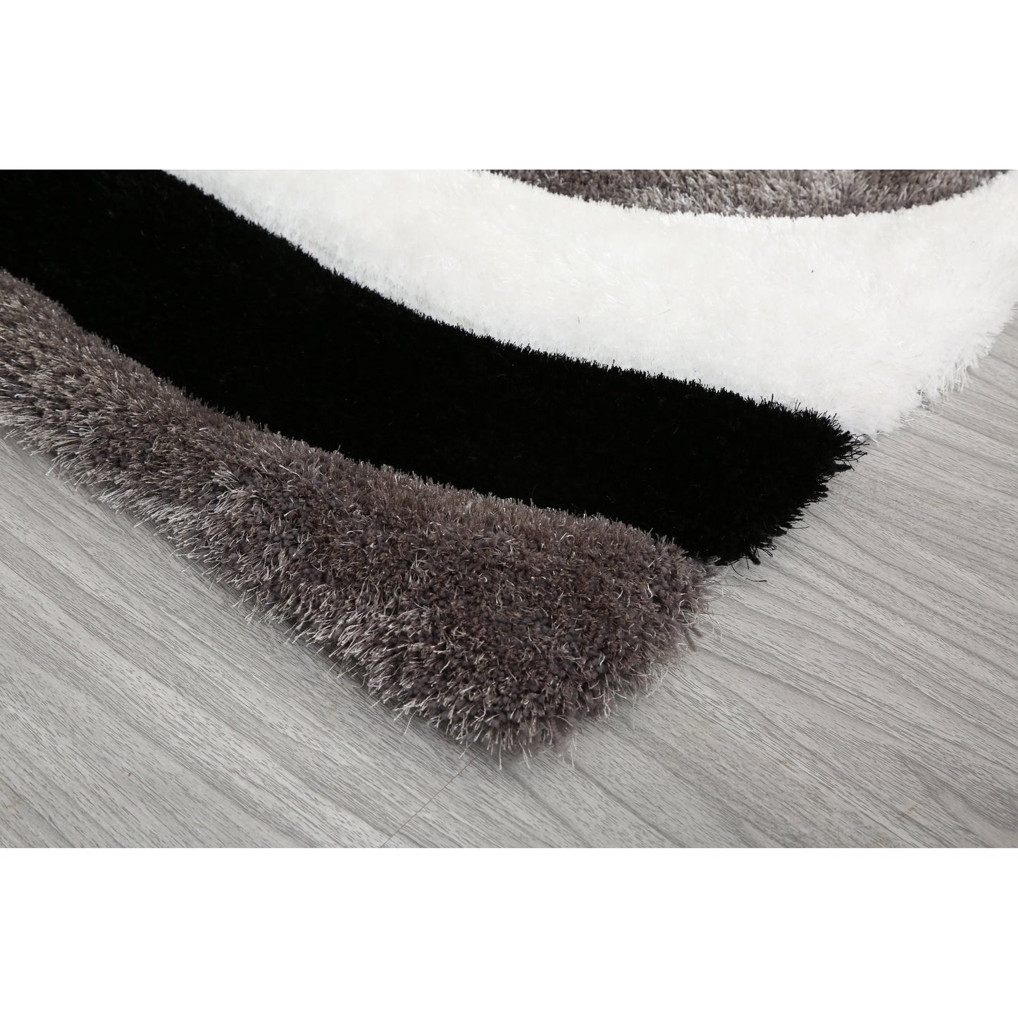 Tapis de sol Mateos Shag à motif abstrait
