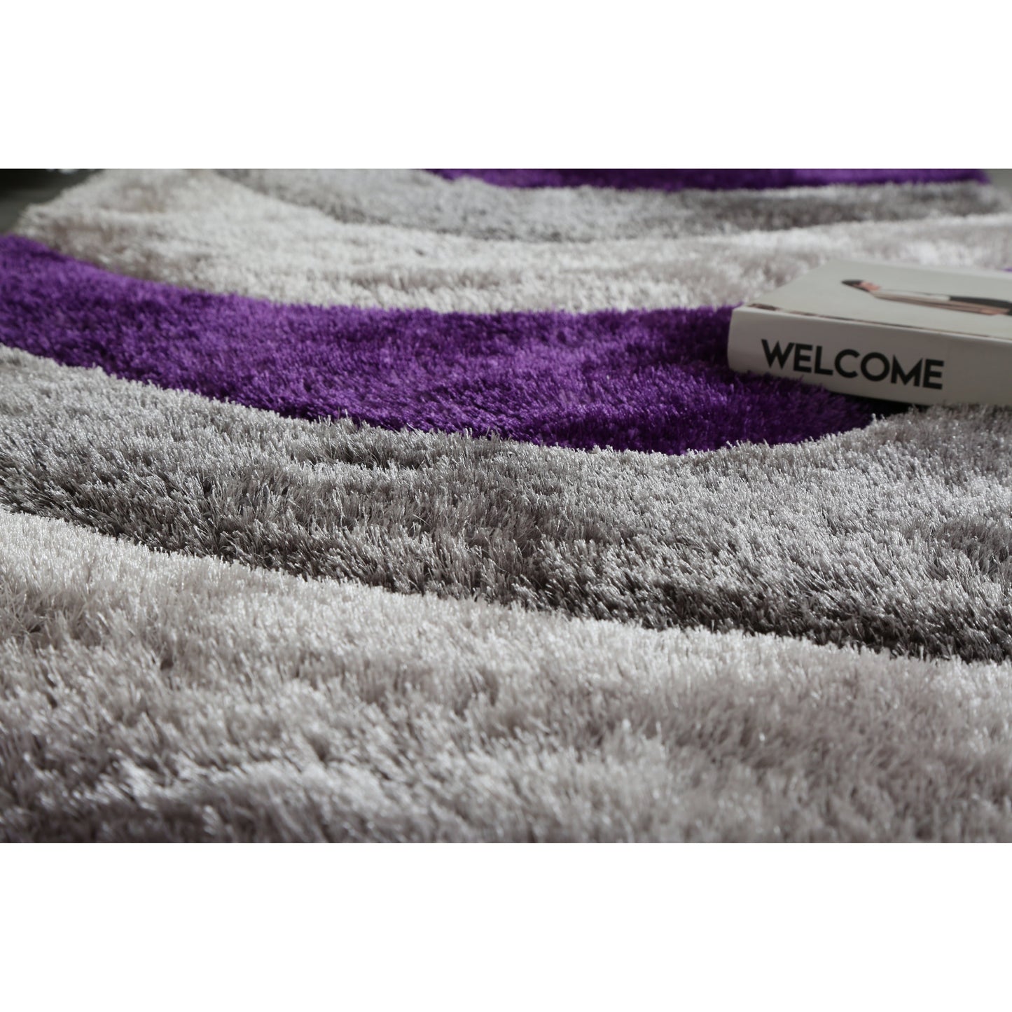 Tapis de sol Mateos Shag à motif abstrait