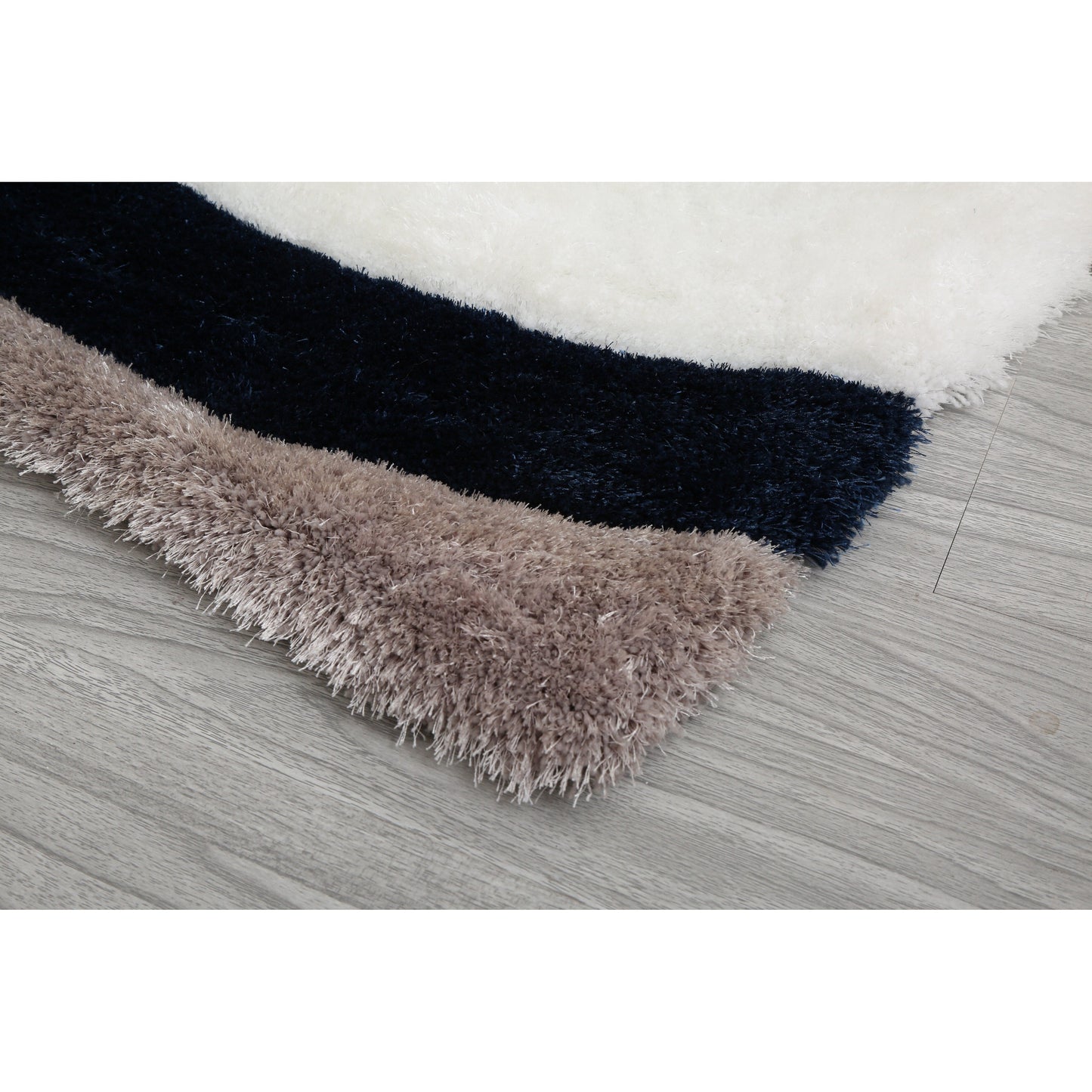 Tapis de sol Mateos Shag à motif abstrait