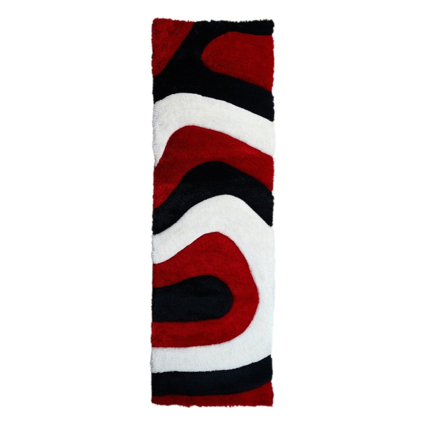 Tapis de sol Mateos Shag à motif abstrait