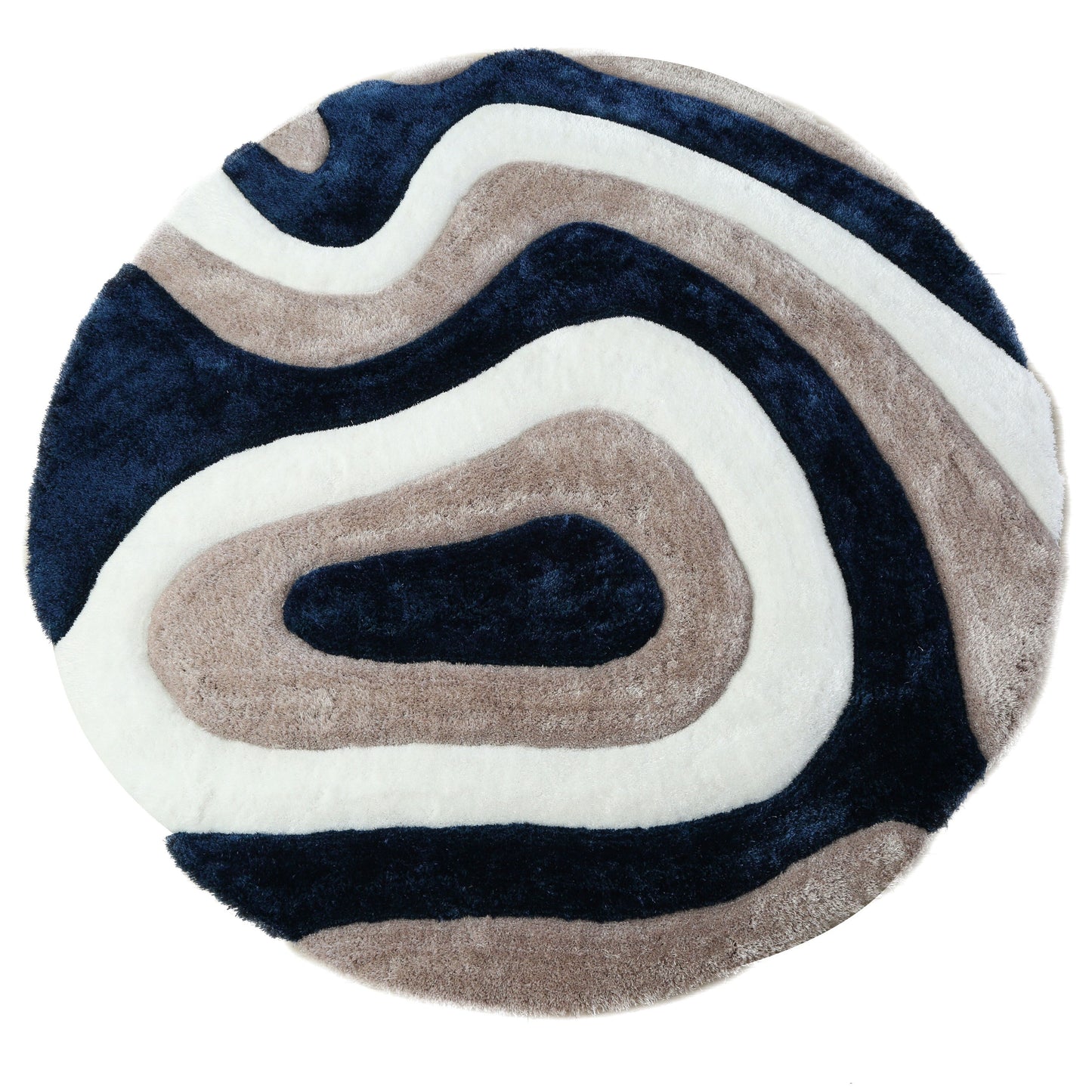 Tapis de sol Mateos Shag à motif abstrait