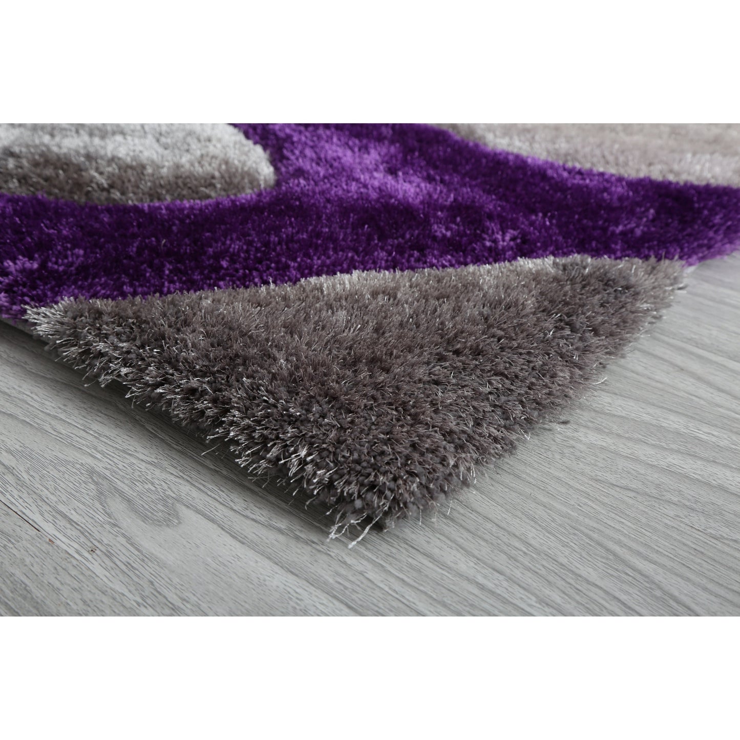 Tapis de sol Mateos Shag à motif abstrait