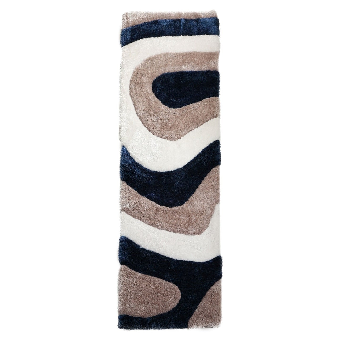 Tapis de sol Mateos Shag à motif abstrait