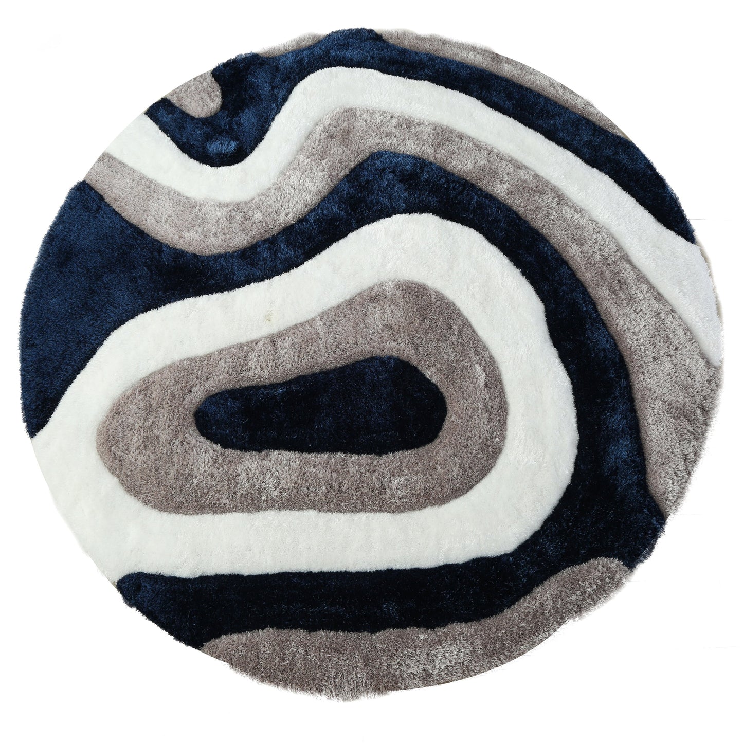 Tapis de sol Mateos Shag à motif abstrait