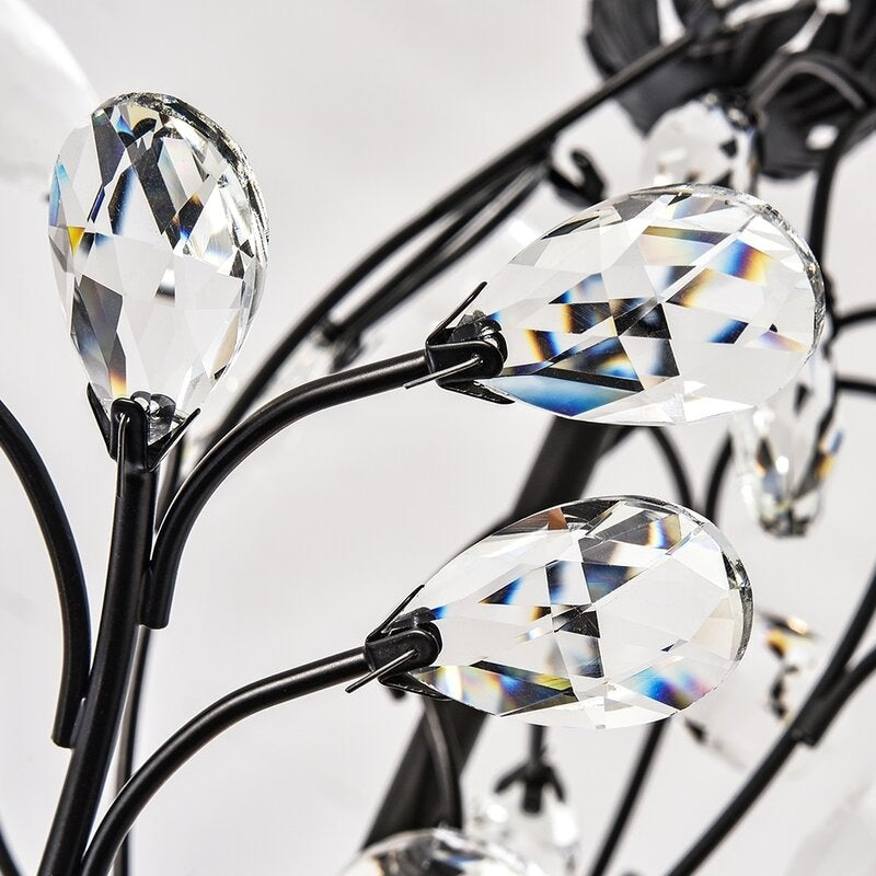 Maxax Lustre unique classique/traditionnel à 4 lumières avec accents en cristal