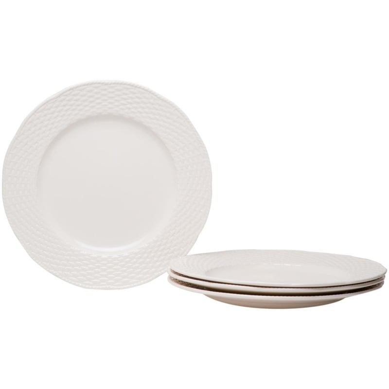 Service de table Red Vanilla Nantucket White 18 pièces
