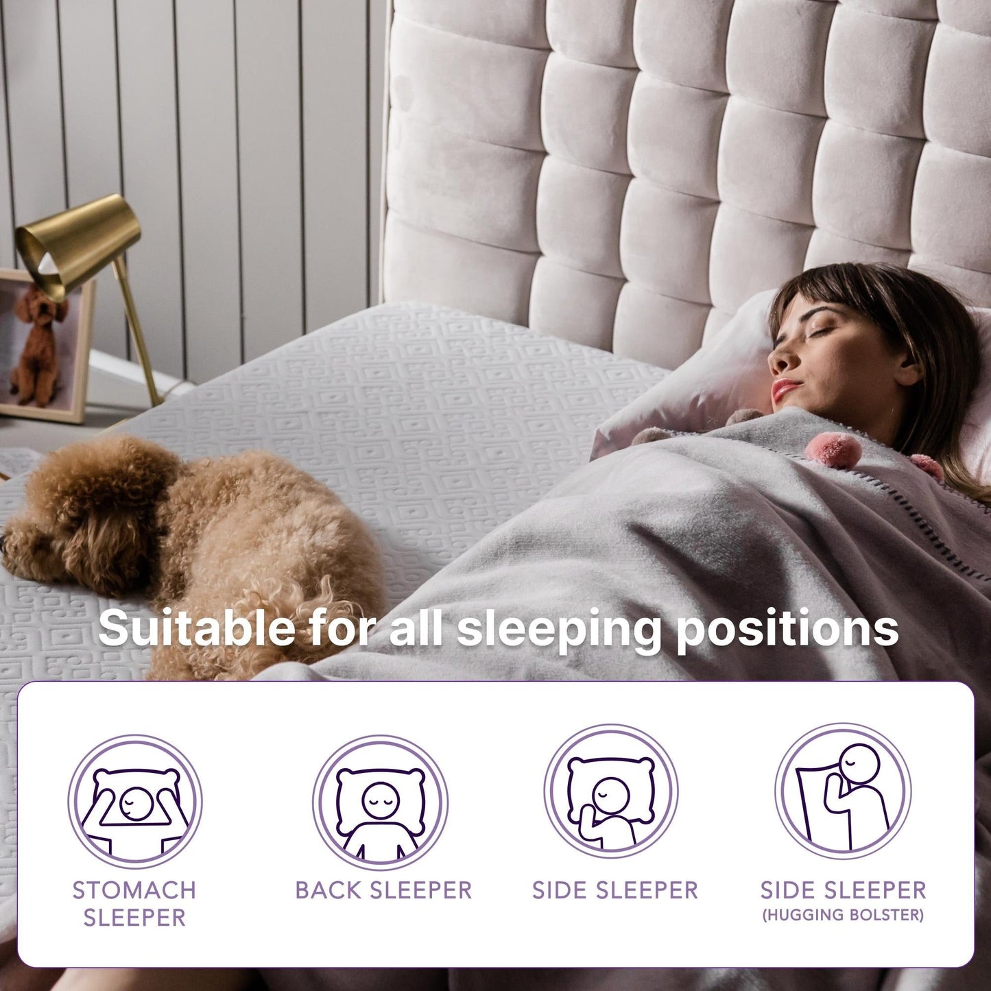 Matelas en mousse à mémoire de forme avec gel de refroidissement NapQueen Elizabeth 8