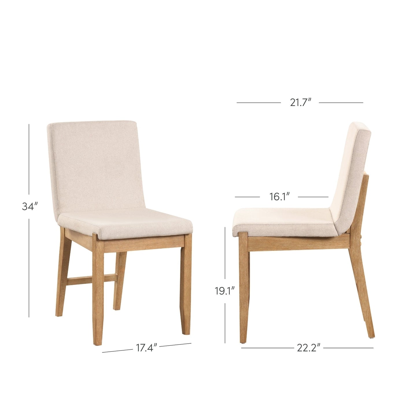Tabouret de bar moderne Gracie, chaise rembourrée en bouclé et pieds en bois brossé