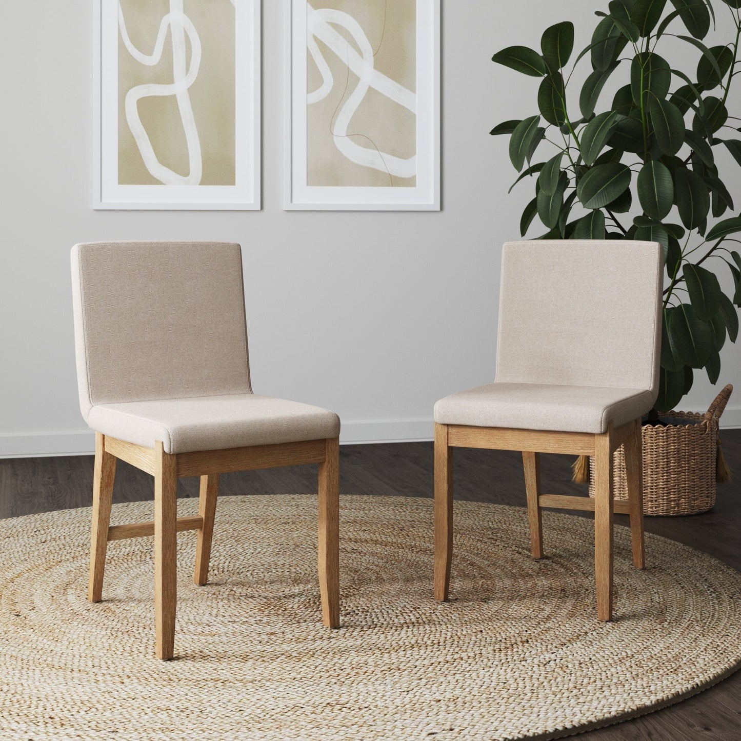 Tabouret de bar moderne Gracie, chaise rembourrée en bouclé et pieds en bois brossé