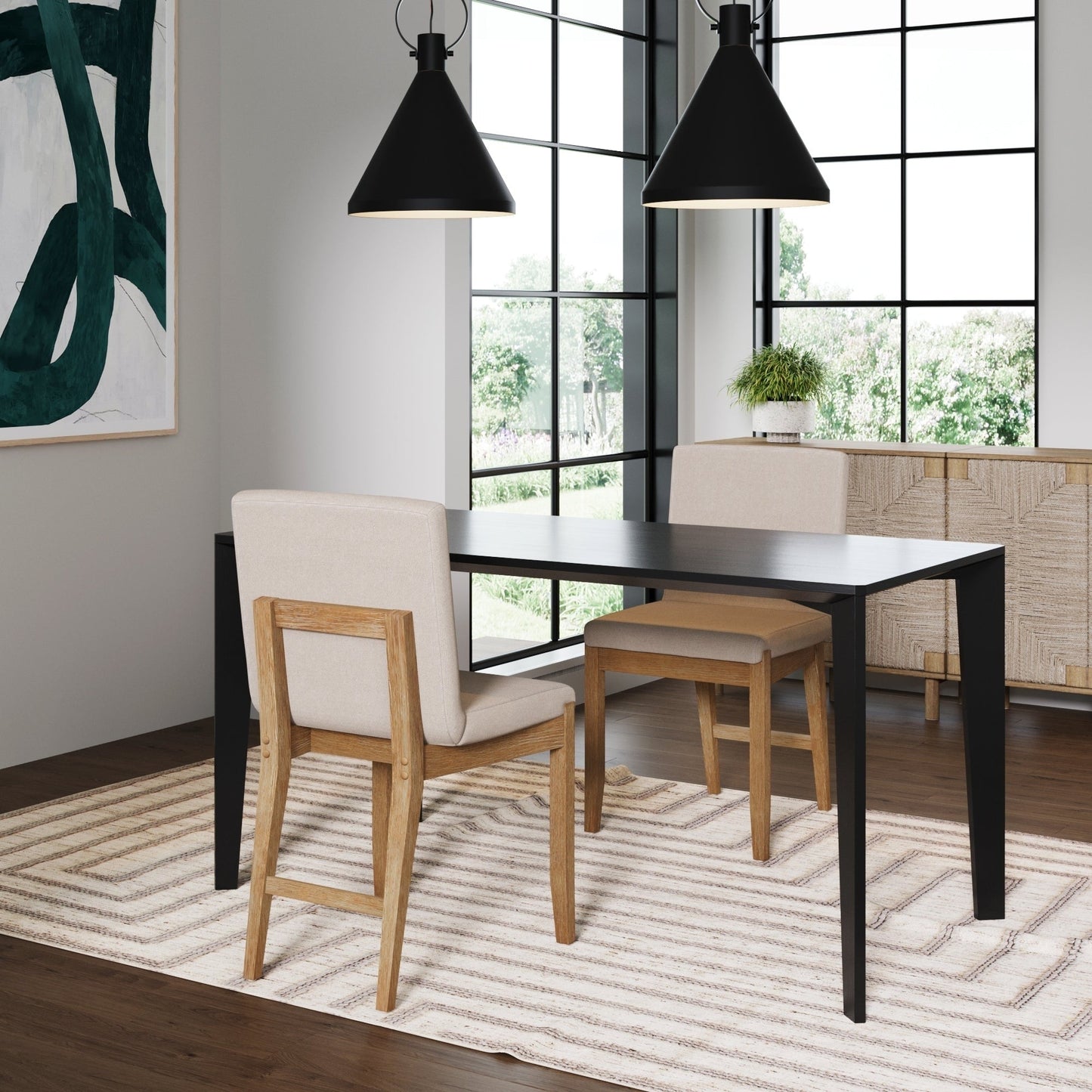 Tabouret de bar moderne Gracie, chaise rembourrée en bouclé et pieds en bois brossé