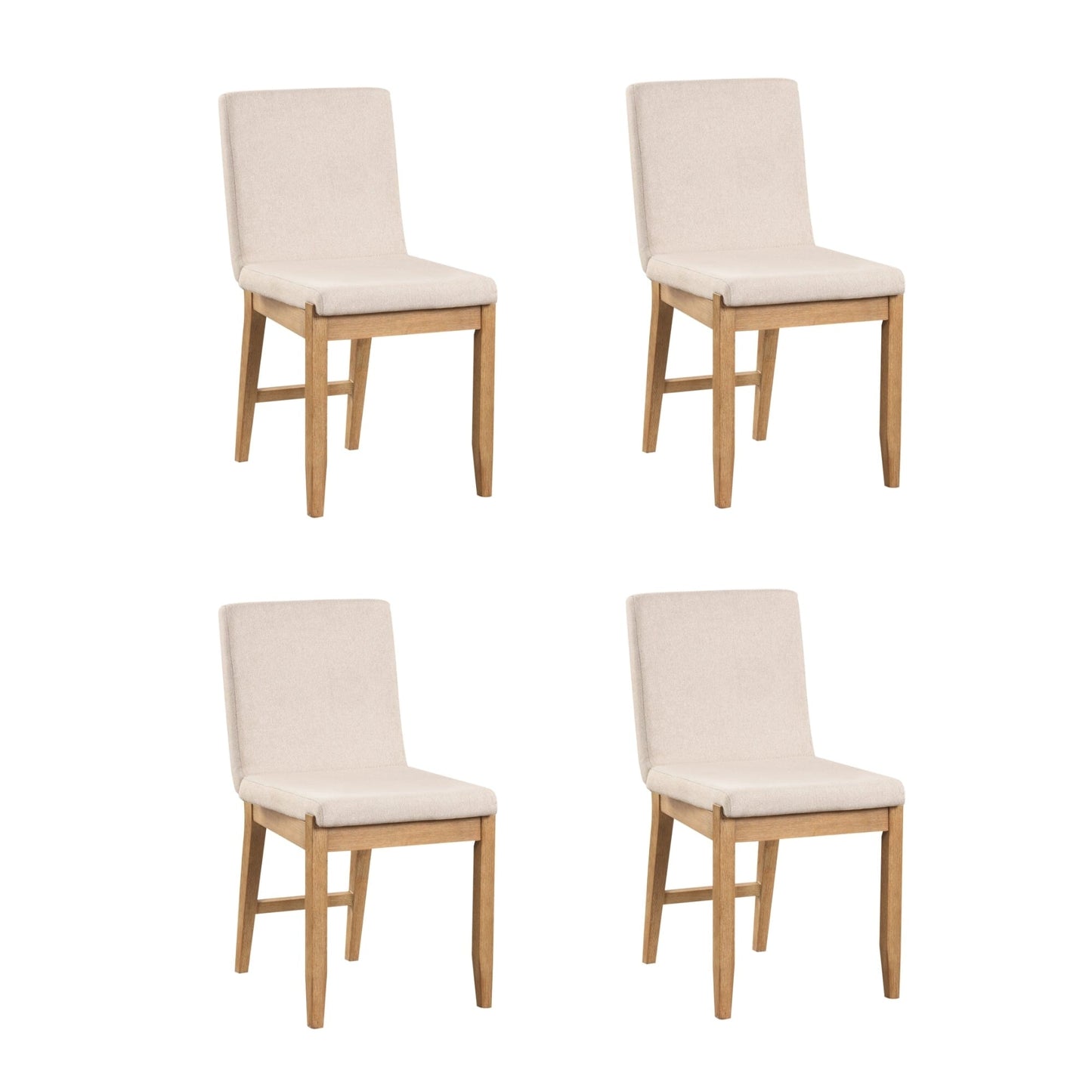 Tabouret de bar moderne Gracie, chaise rembourrée en bouclé et pieds en bois brossé