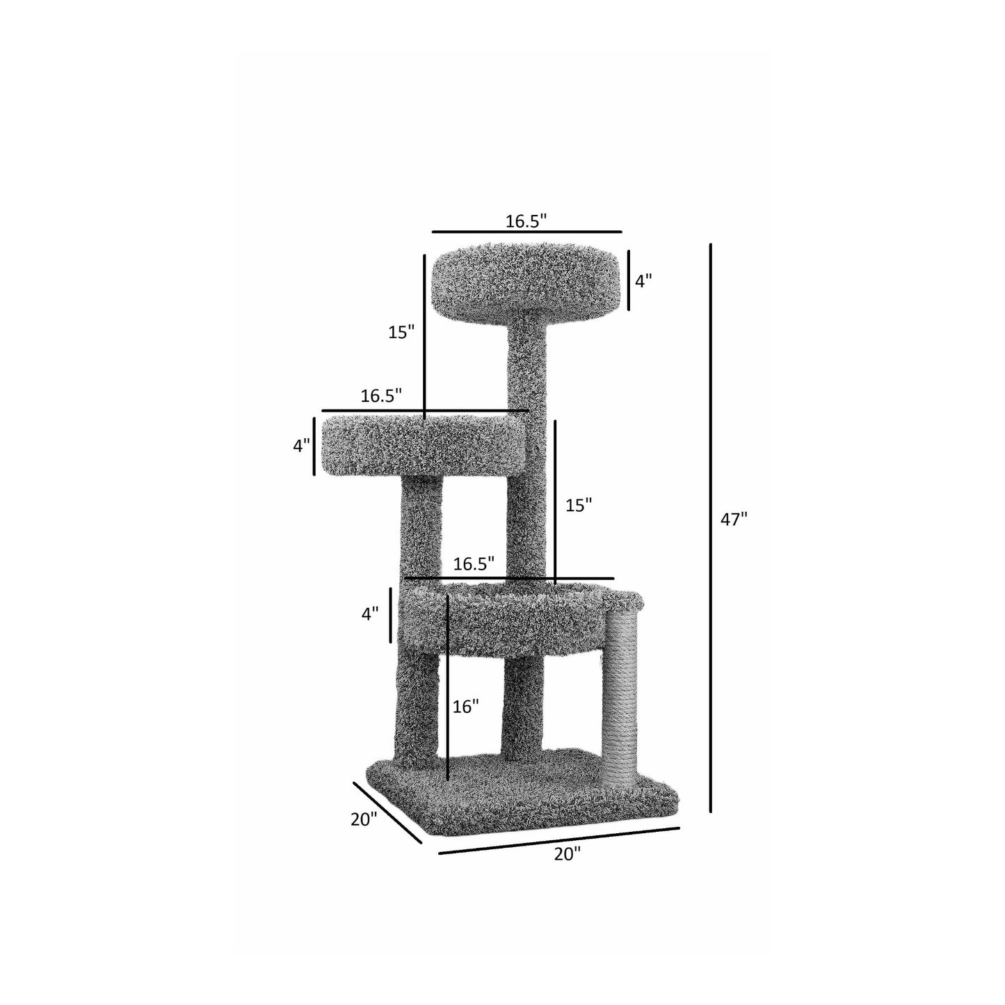 Nouveaux condos pour chats, arbre à chat multi-niveaux.