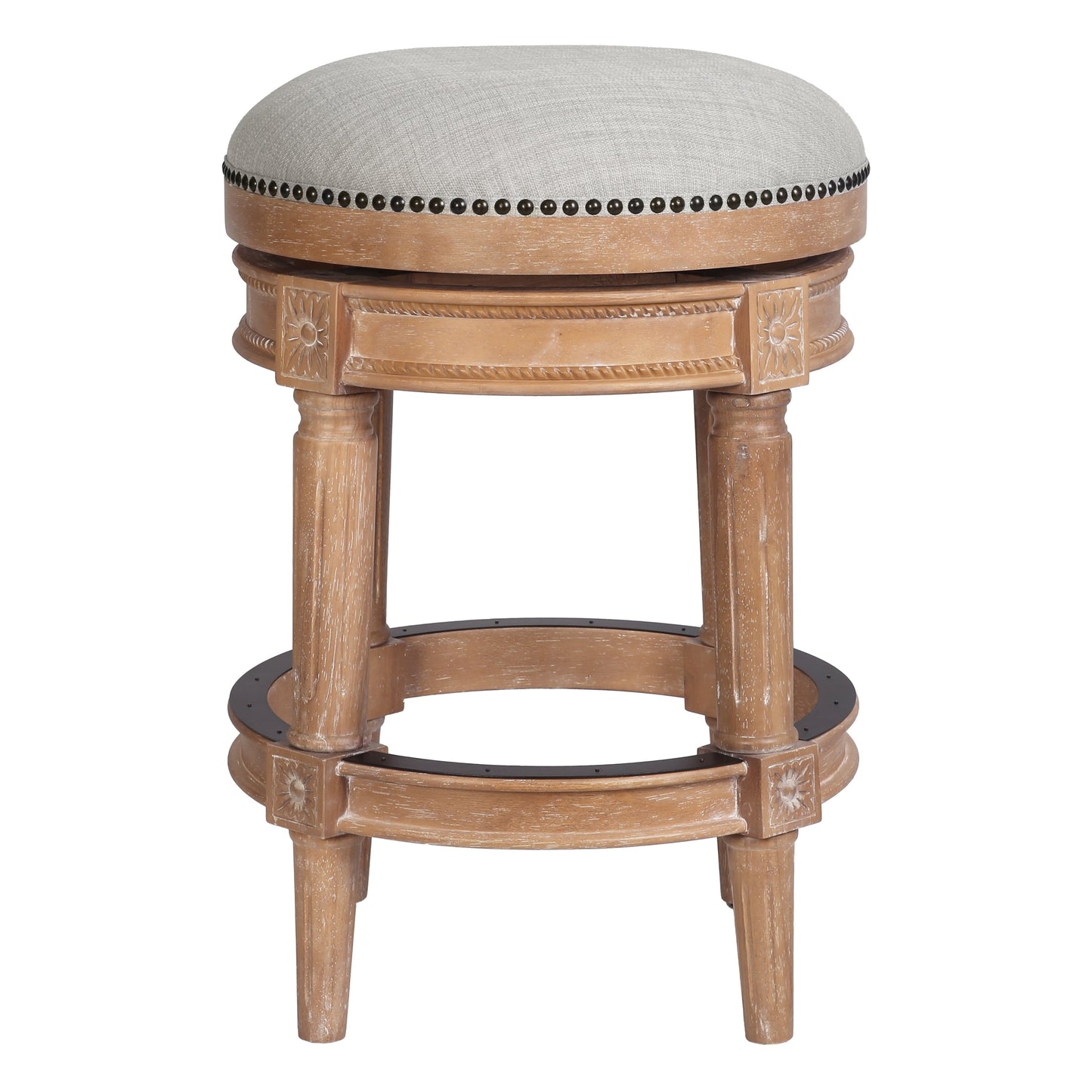 Tabouret de bar pivotant sans dossier Chapman de New Ridge Home Goods, hauteur de comptoir de 26 pouces - Hauteur de comptoir