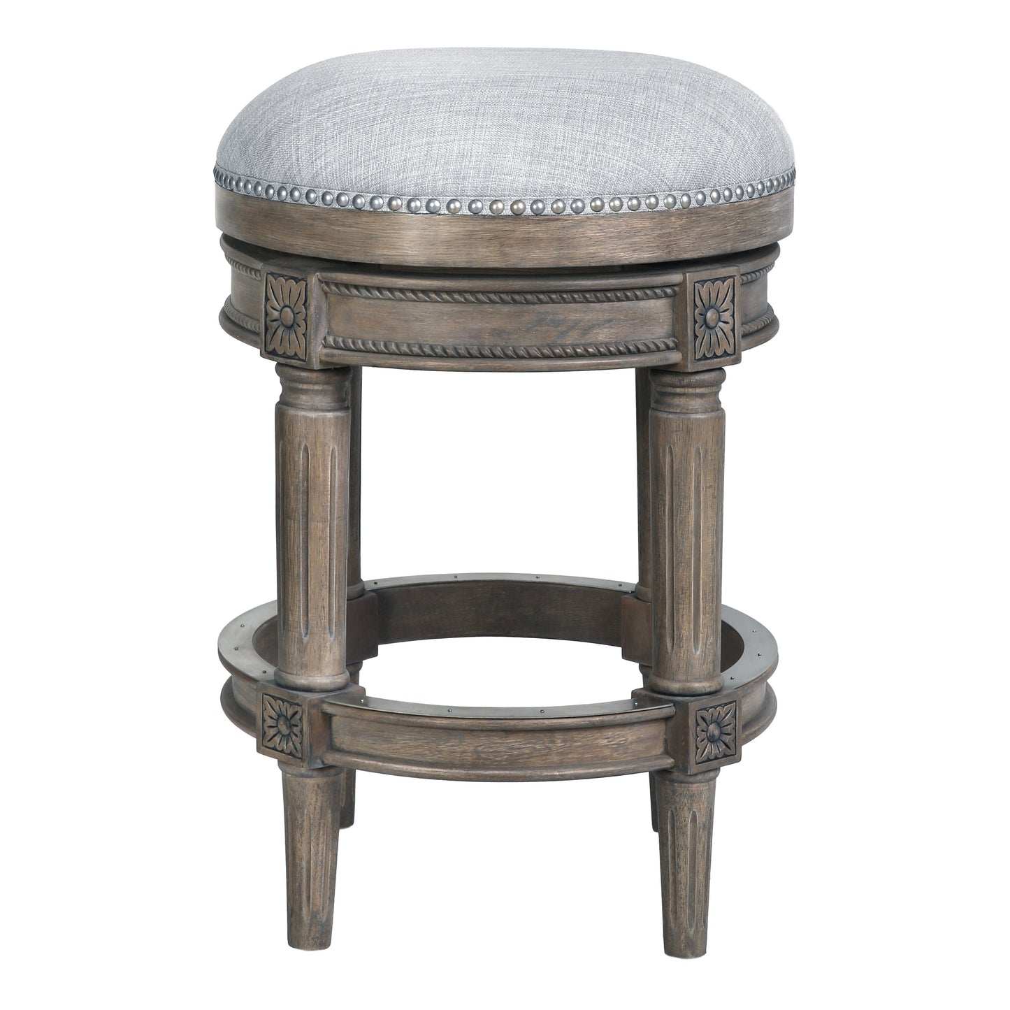 Tabouret de bar pivotant sans dossier Chapman de New Ridge Home Goods, hauteur de comptoir de 26 pouces - Hauteur de comptoir