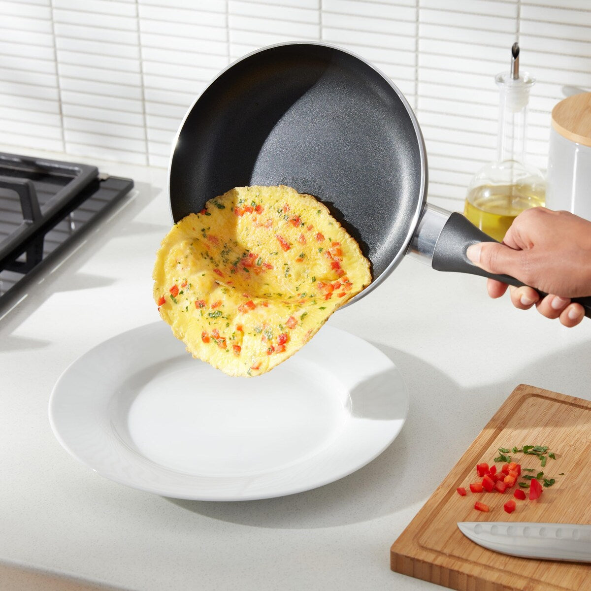 Ensemble de 15 pièces de batterie de cuisine antiadhésive, casseroles, poêles et ustensiles, noir