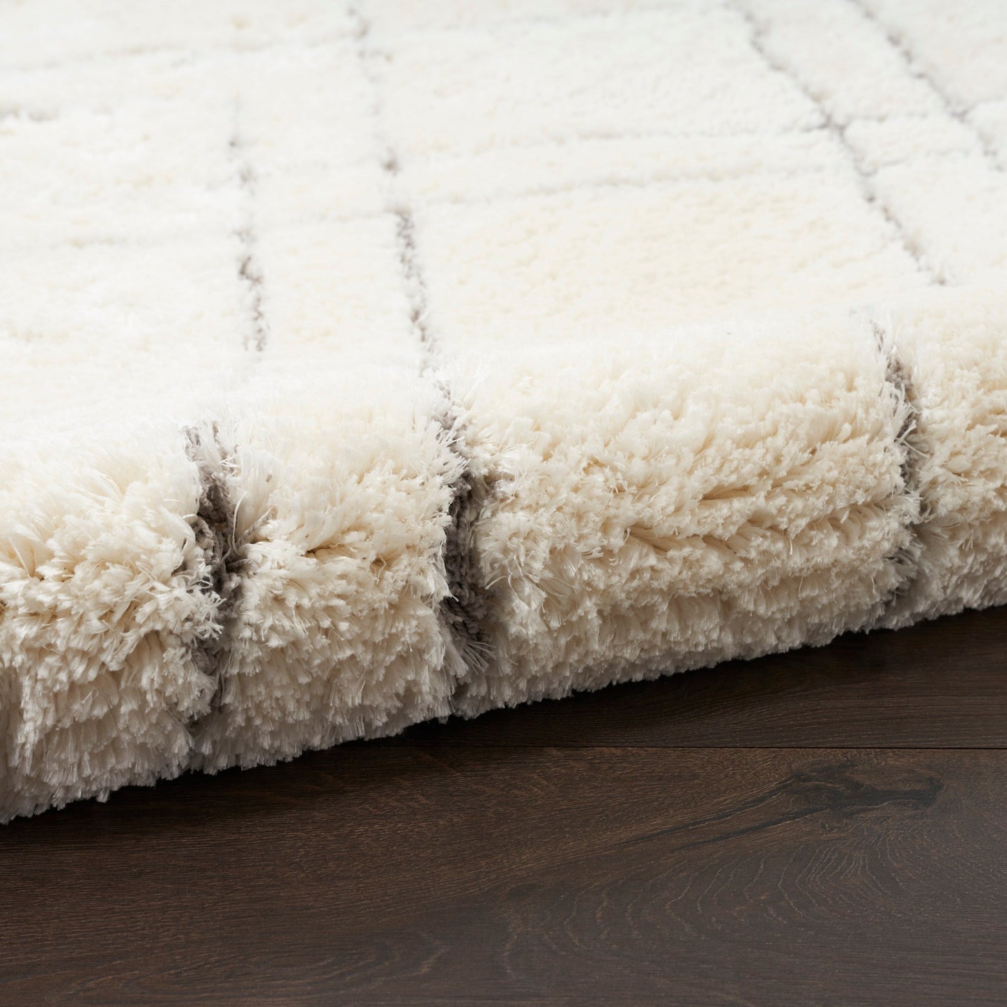 Tapis de sol abstrait géométrique à poils ultra-doux et luxueux de Nourison