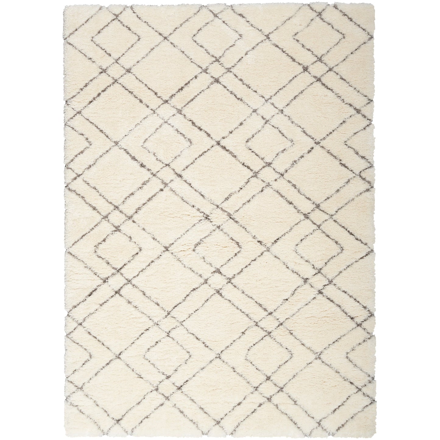 Tapis de sol abstrait géométrique à poils ultra-doux et luxueux de Nourison