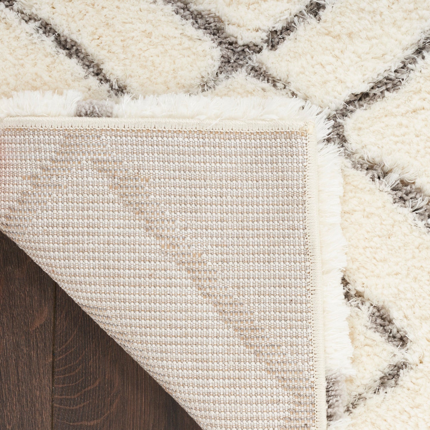 Tapis de sol abstrait géométrique à poils ultra-doux et luxueux de Nourison