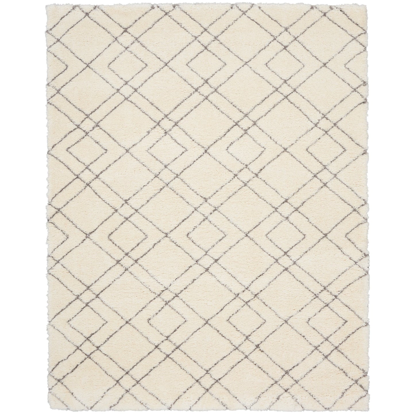 Tapis de sol abstrait géométrique à poils ultra-doux et luxueux de Nourison