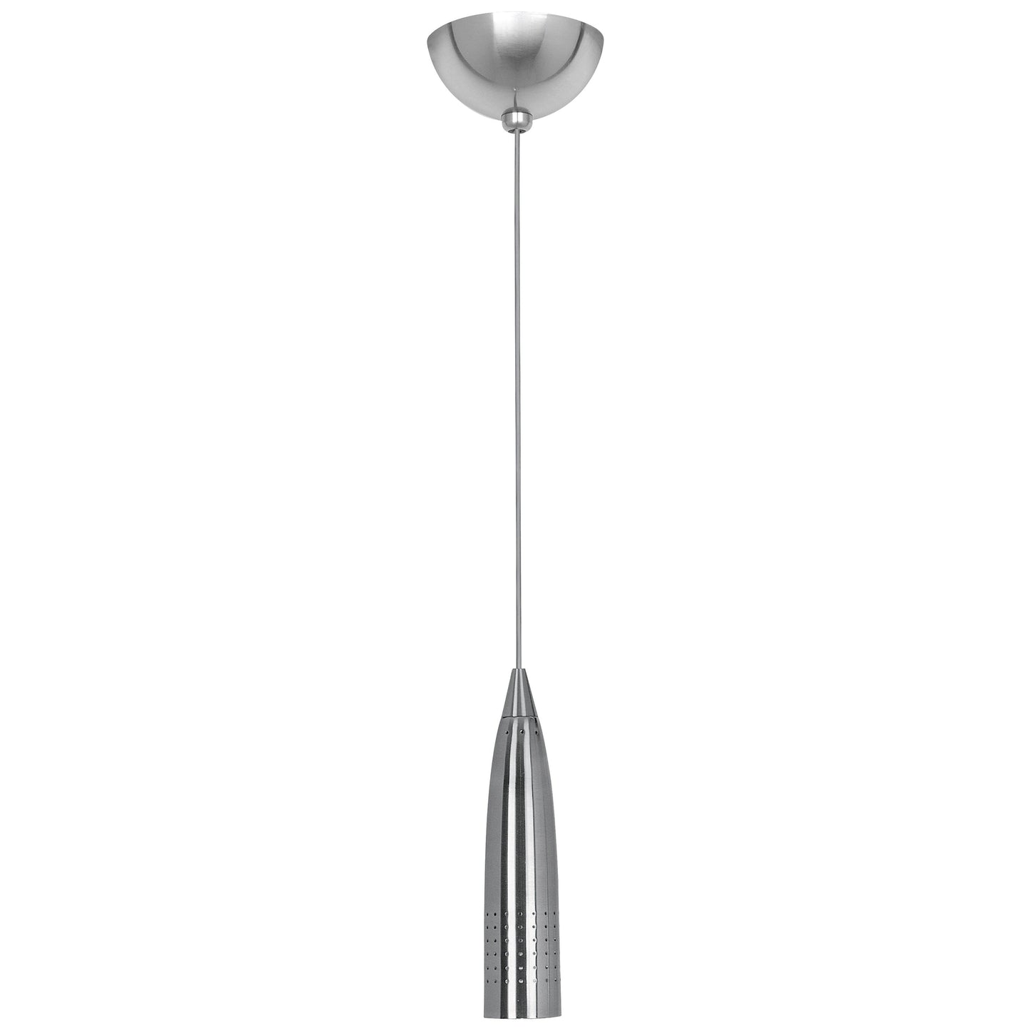 Suspension LED à douille en forme de balle, finition brossée, modèle Odyssey