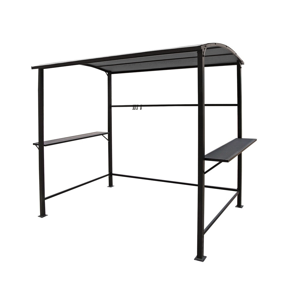 Abri de barbecue, tonnelle pour barbecue, avec cadre en acier, pour extérieur, 5 pi x 8 pi