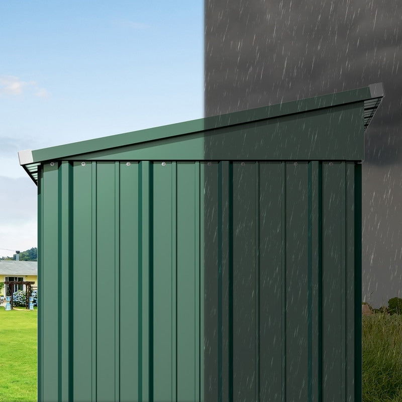 Abri de jardin en métal pour rangement extérieur, avec porte verrouillable, pour meubles de patio et outils