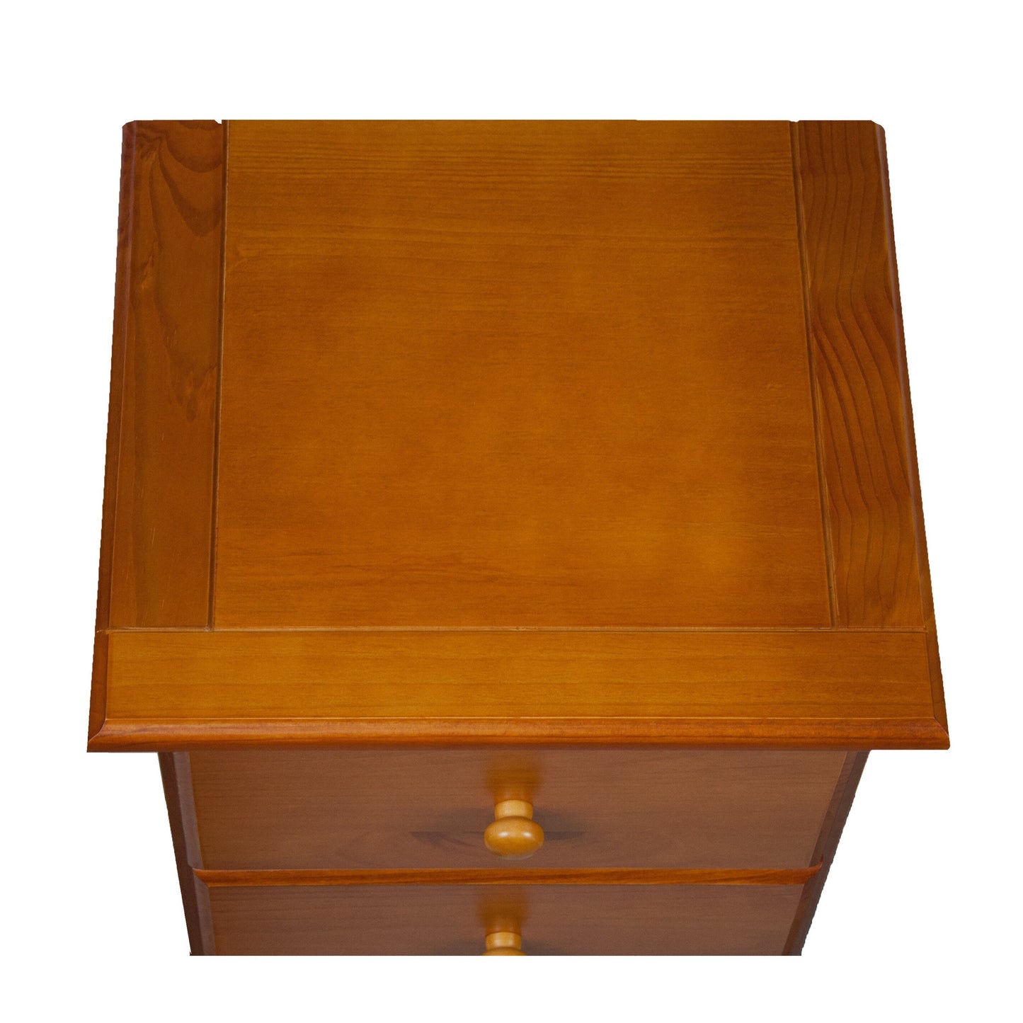 Palace Imports Table de chevet 100 % bois massif avec 3 tiroirs et poignées en métal ou en bois