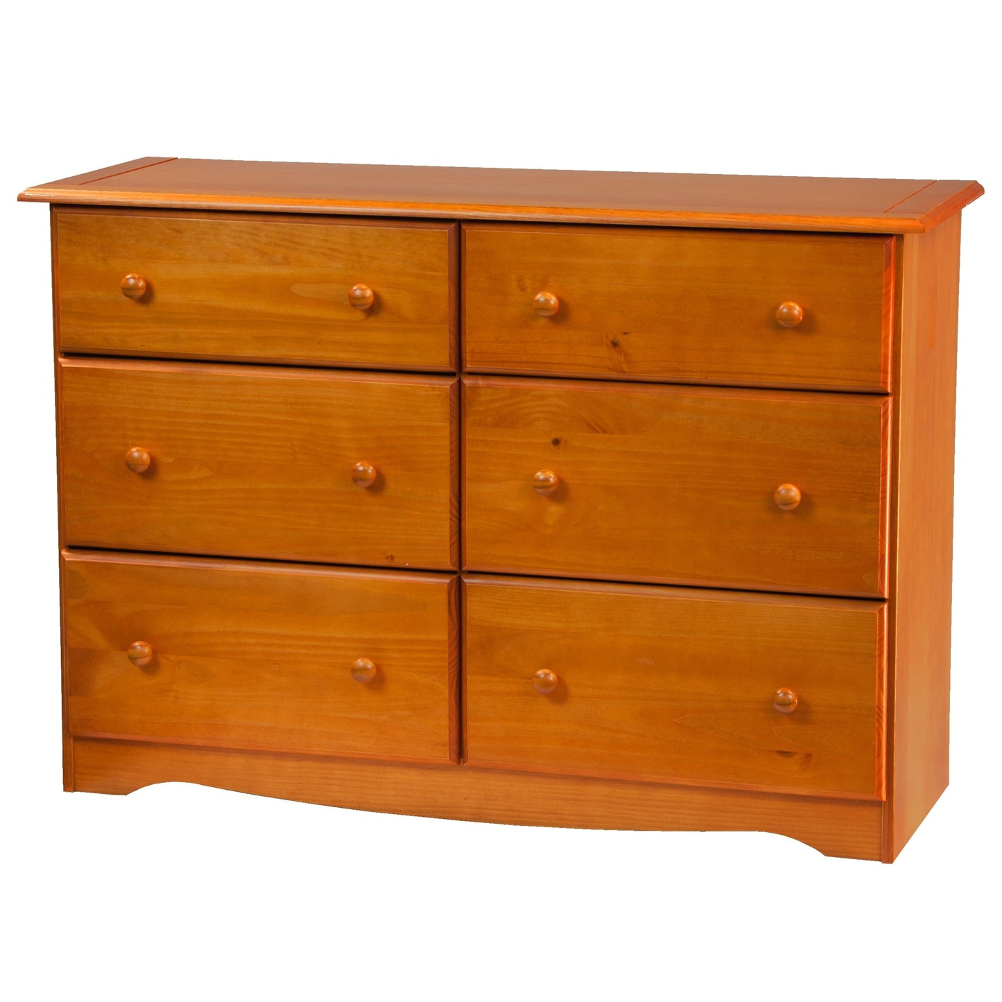 Palace Imports - Meuble de rangement à 6 tiroirs en bois massif 100%