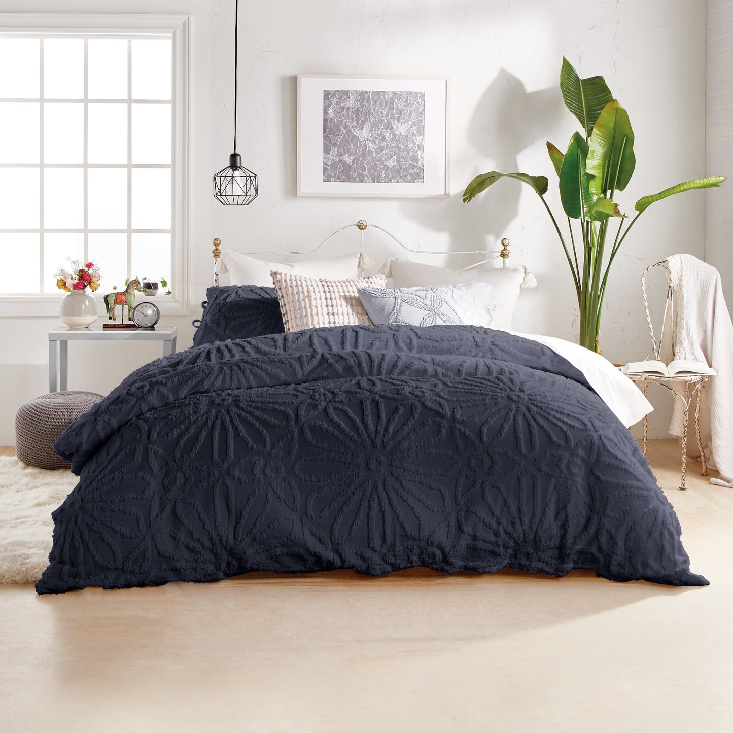 Ensemble de couette à médaillon en chenille Peri Home