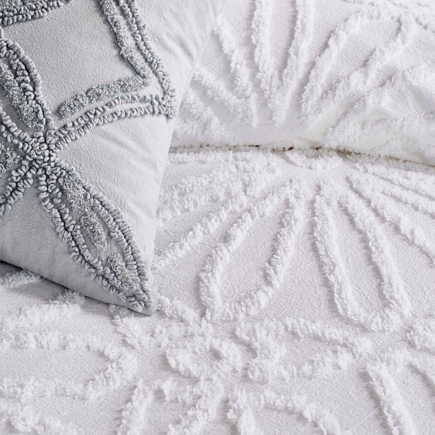 Ensemble de couette à médaillon en chenille Peri Home