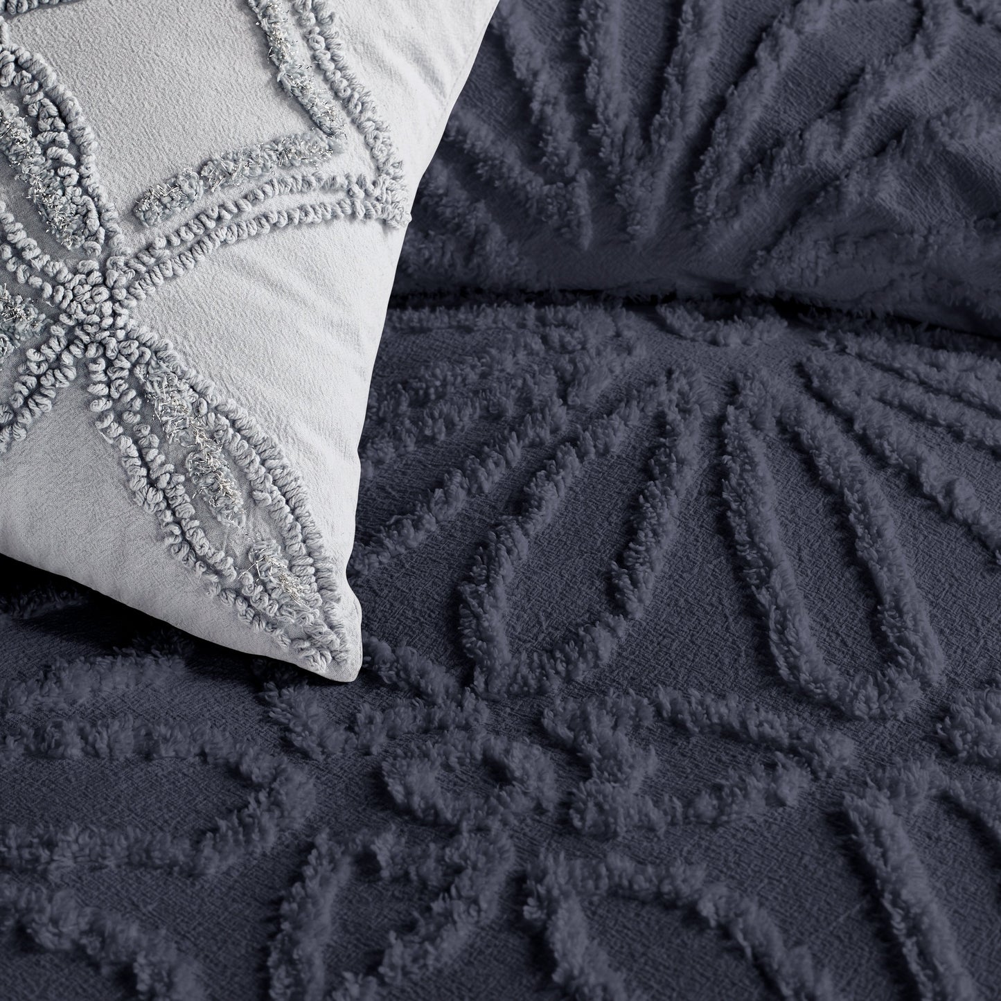 Ensemble de couette à médaillon en chenille Peri Home