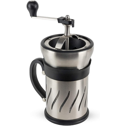Peugeot 35257 Paris Press, broyeur à café/presse à café combiné, acier inoxydable - 7,6 x 7,6 x 15,2 cm