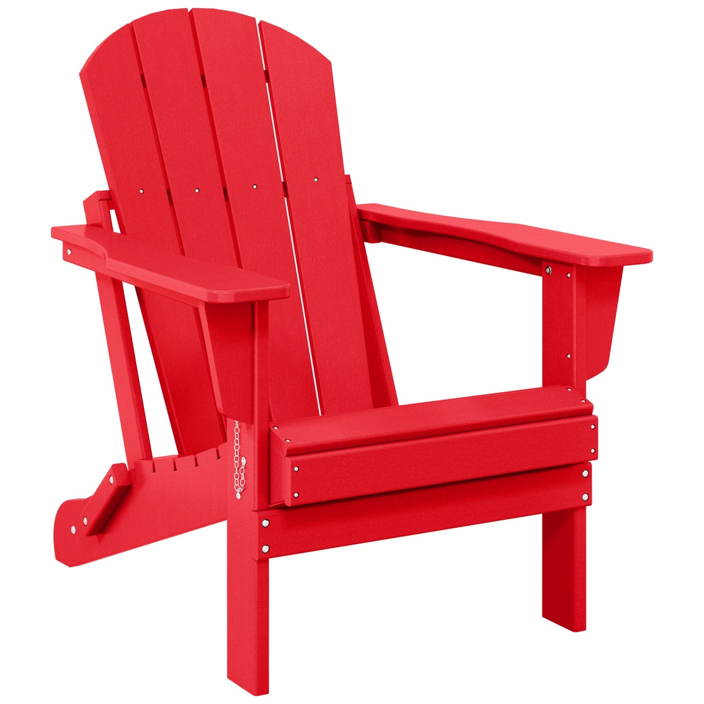 Chaise de jardin Adirondack pliable, résistante à la décoloration et aux intempéries, modèle Laguna de Polytrends