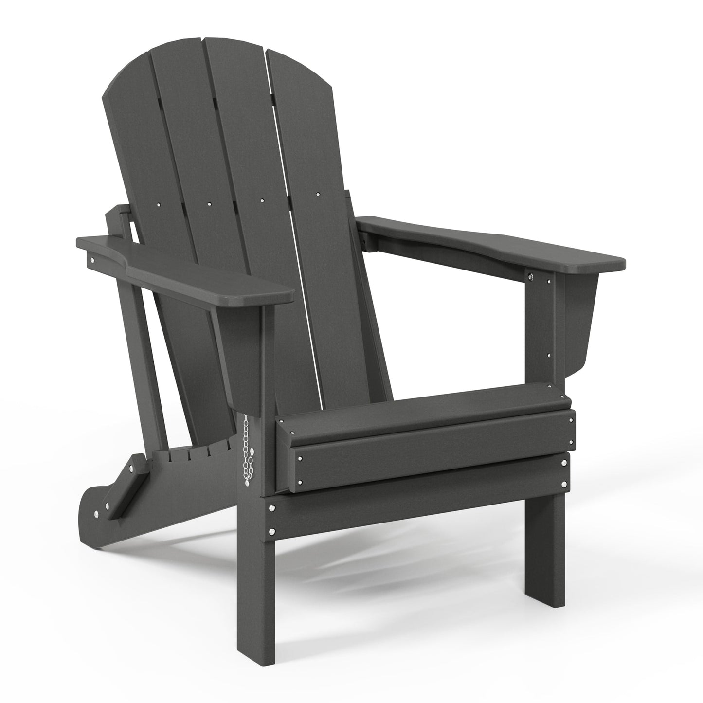 Chaise de jardin Adirondack pliable, résistante à la décoloration et aux intempéries, modèle Laguna de Polytrends