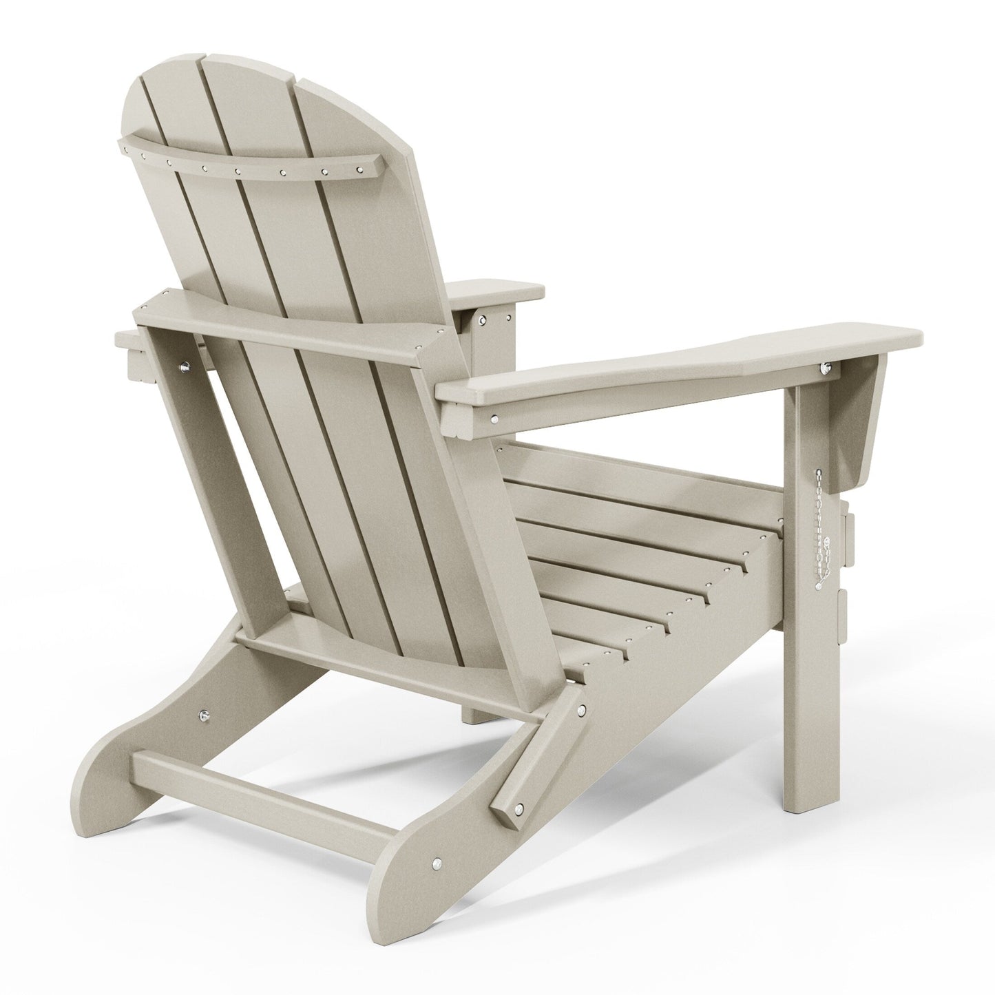 Polytrends Laguna Fauteuils de jardin pliants Adirondack résistants aux intempéries (lot de 2)