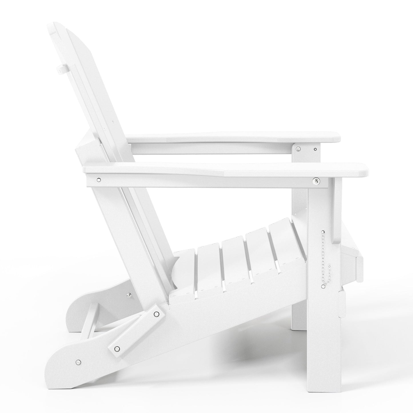 Chaises de jardin pliantes Adirondack Polytrends Laguna résistantes aux intempéries (lot de 4)