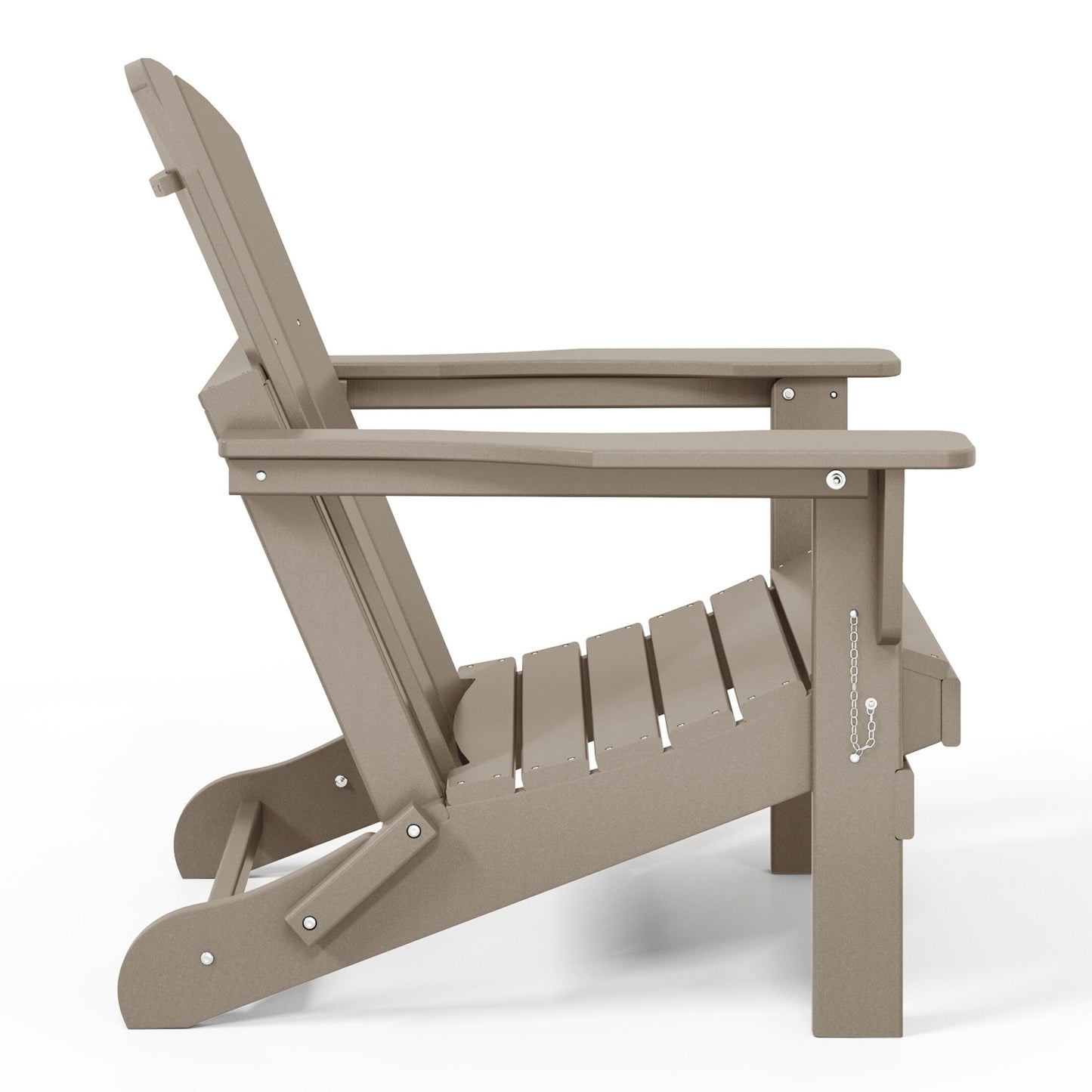 Chaises de jardin pliantes Adirondack Polytrends Laguna résistantes aux intempéries (lot de 4)