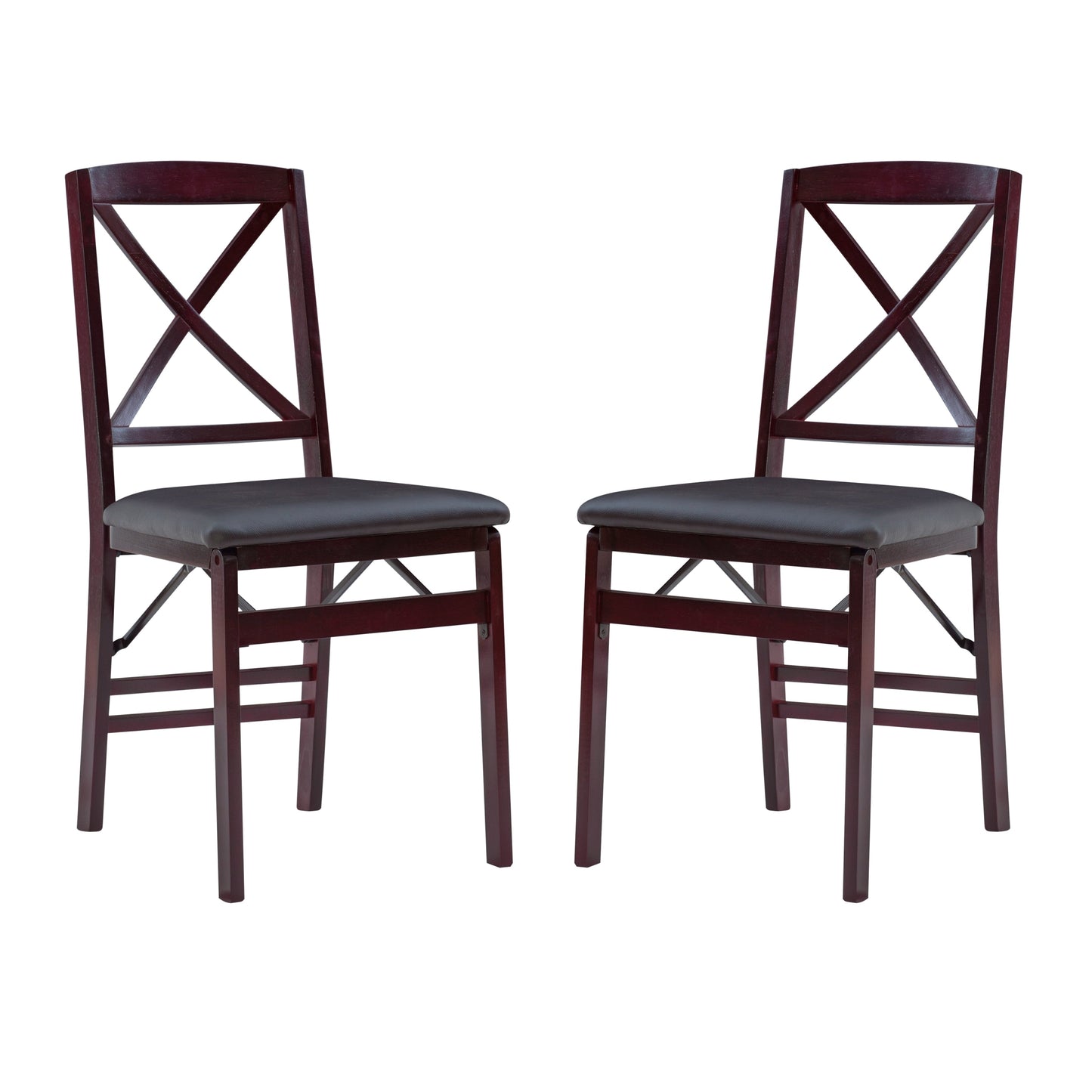 Chaise pliante Espresso pour véranda et salon (lot de 2)