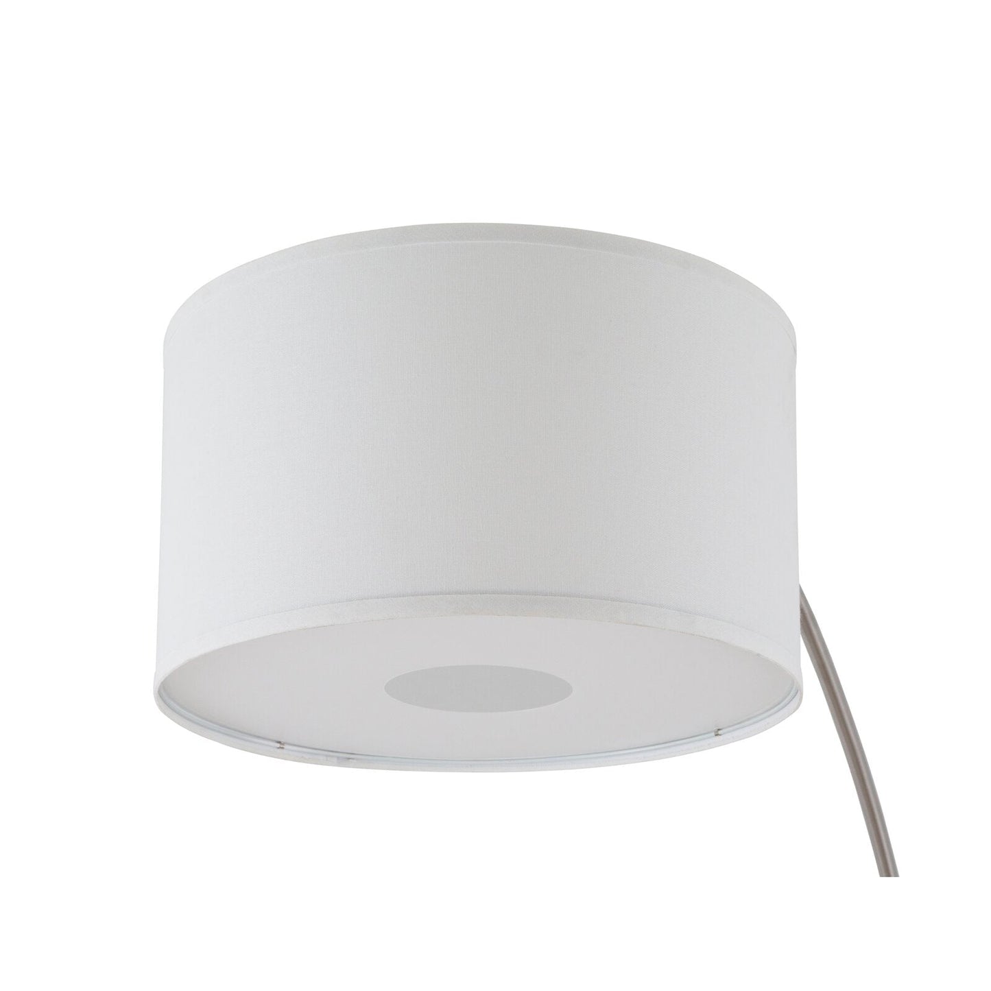 Lampe de sol à arche réglable en acier Q-Max 81 avec abat-jour extra large et socle en marbre